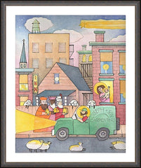 Wall Frame Espresso - Comings and Goings by M. McGrath