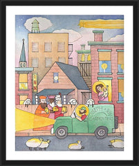 Wall Frame Black - Comings and Goings by M. McGrath
