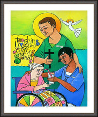 Wall Frame Espresso - St. Camillus by M. McGrath