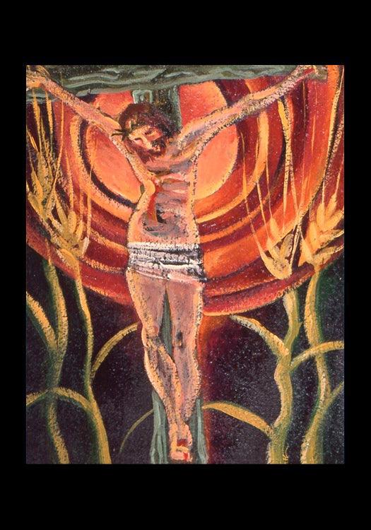 Crucifixion - Holy Card by Br. Mickey McGrath, OSFS - Trinity Stores 