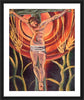 Wall Frame Black, Matted - Crucifixion by Br. Mickey McGrath, OSFS - Trinity Stores