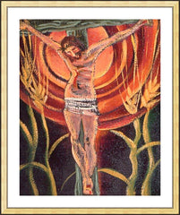 Wall Frame Gold - Crucifixion by M. McGrath