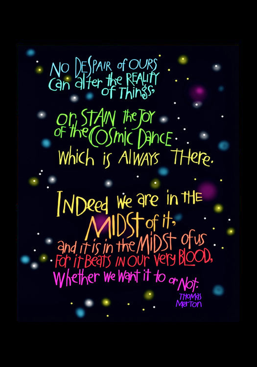 Cosmic Dance - Holy Card
