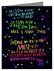 Cosmic Dance - Custom Text Note Card 