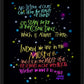 Wall Frame Black - Cosmic Dance by M. McGrath