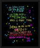 Wall Frame Black - Cosmic Dance by M. McGrath