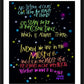 Wall Frame Black, Matted - Cosmic Dance by M. McGrath