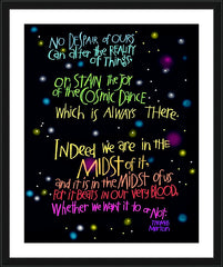 Wall Frame Black - Cosmic Dance by M. McGrath