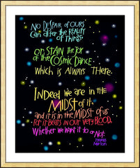 Wall Frame Gold - Cosmic Dance by M. McGrath