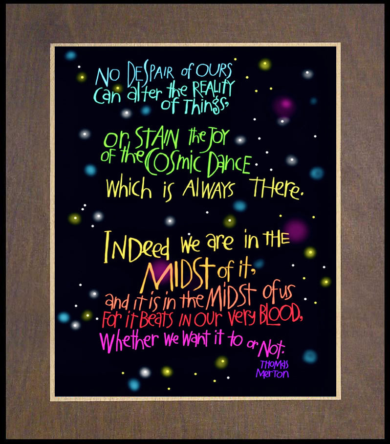 Cosmic Dance - Wood Plaque Premium