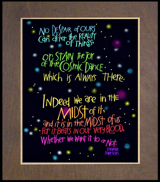 Cosmic Dance - Wood Plaque Premium