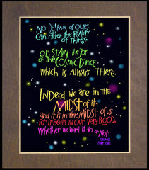 Wood Plaque Premium - Cosmic Dance by M. McGrath