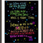 Wall Frame Espresso, Matted - Cosmic Dance by M. McGrath