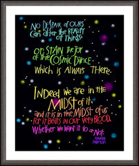 Wall Frame Espresso - Cosmic Dance by M. McGrath