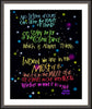 Wall Frame Espresso, Matted - Cosmic Dance by M. McGrath
