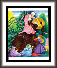 Wall Frame Espresso - St. Jane de Chantal by M. McGrath