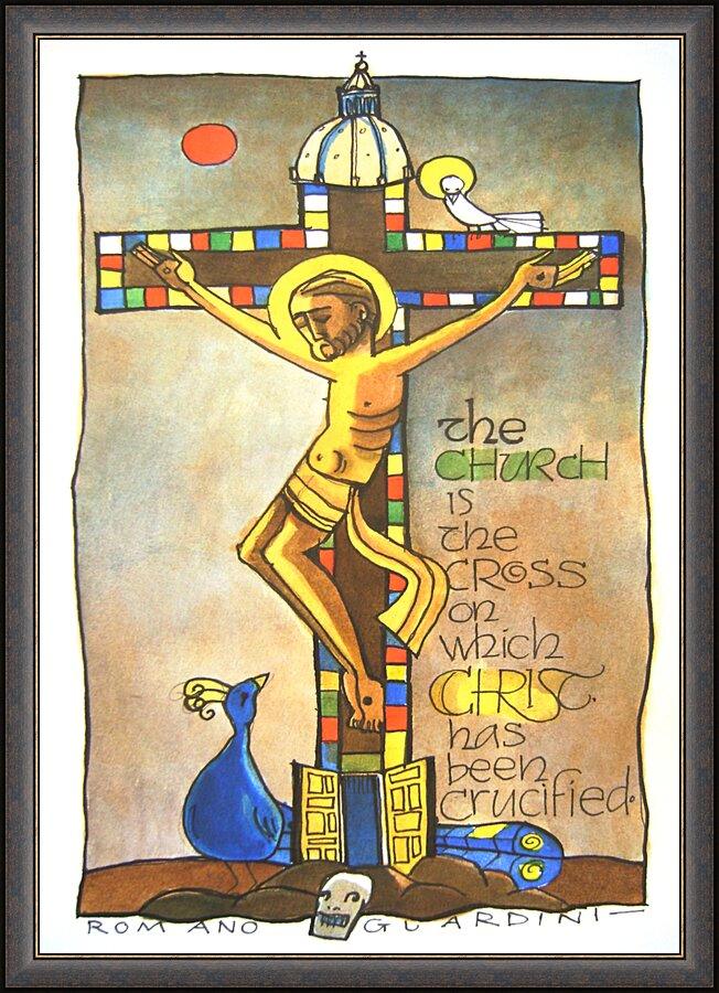 Wall Frame Espresso - Church Cross by Br. Mickey McGrath, OSFS - Trinity Stores