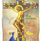 Wall Frame Gold, Matted - Church Cross by Br. Mickey McGrath, OSFS - Trinity Stores
