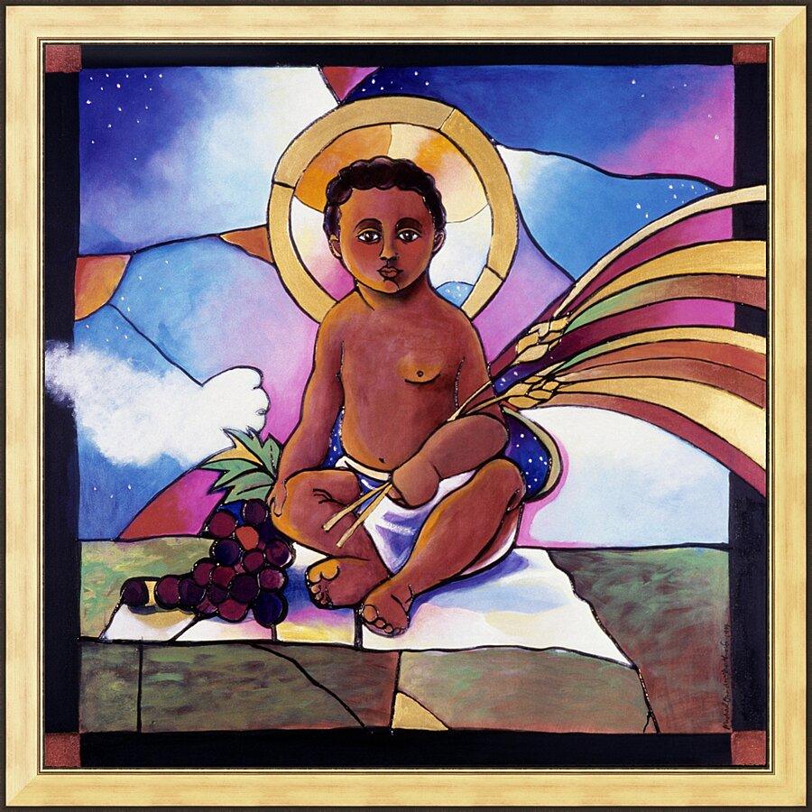 Wall Frame Gold - Child Jesus by Br. Mickey McGrath, OSFS - Trinity Stores