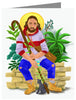 Christ at the Kitchen Door - Custom Text Note Card 