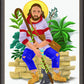 Wall Frame Espresso - Christ at the Kitchen Door by M. McGrath