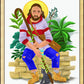 Wall Frame Gold - Christ at the Kitchen Door by M. McGrath