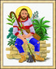 Wall Frame Gold - Christ at the Kitchen Door by M. McGrath