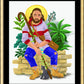 Wall Frame Gold, Matted - Christ at the Kitchen Door by M. McGrath