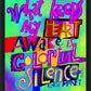 Wall Frame Black - Colorful Silence by M. McGrath