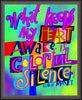 Wall Frame Espresso - Colorful Silence by M. McGrath