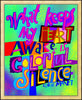 Wall Frame Gold - Colorful Silence by M. McGrath