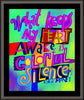 Wall Frame Espresso - Colorful Silence by M. McGrath