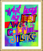 Wall Frame Gold, Matted - Colorful Silence by M. McGrath