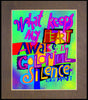 Colorful Silence - Wood Plaque Premium