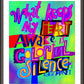 Wall Frame Espresso, Matted - Colorful Silence by M. McGrath