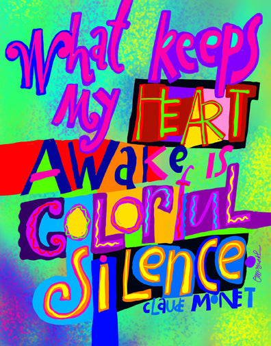 Colorful Silence - Metal Print