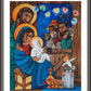 Wall Frame Espresso, Matted - Christmas Light by Br. Mickey McGrath, OSFS - Trinity Stores