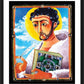 Wall Frame Black, Matted - St. Columcill by Br. Mickey McGrath, OSFS - Trinity Stores