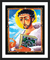 Wall Frame Black - St. Columcill by M. McGrath