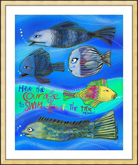 Wall Frame Gold - Have the Courage by M. McGrath