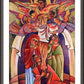 Wall Frame Espresso, Matted - Crucifixion by M. McGrath