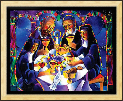 Wall Frame Gold - Communion of Saints by M. McGrath