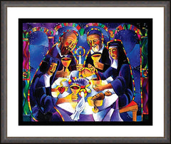 Wall Frame Espresso - Communion of Saints by M. McGrath