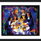Wall Frame Black, Matted - Communion of Saints by Br. Mickey McGrath, OSFS - Trinity Stores