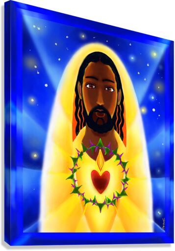 Canvas Print - Cosmic Sacred Heart by Br. Mickey McGrath, OSFS - Trinity Stores