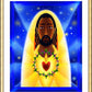 Wall Frame Gold, Matted - Cosmic Sacred Heart by M. McGrath