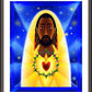 Wall Frame Espresso, Matted - Cosmic Sacred Heart by M. McGrath