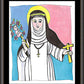 Wall Frame Espresso, Matted - St. Catherine of Siena by M. McGrath
