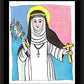 Wall Frame Black, Matted - St. Catherine of Siena by Br. Mickey McGrath, OSFS - Trinity Stores