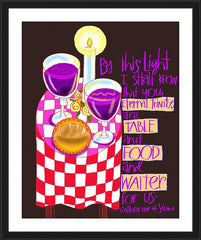 Wall Frame Black - St. Catherine of Siena Quote by M. McGrath